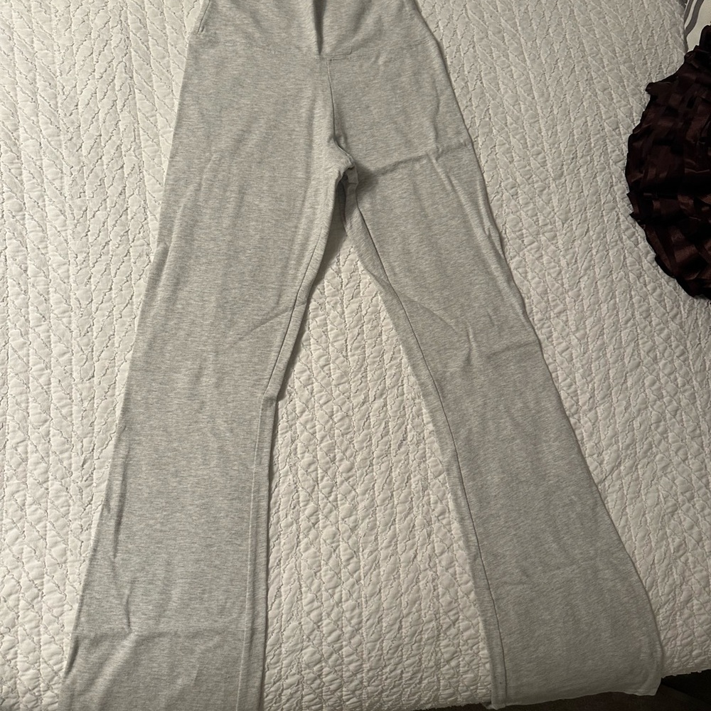 Gray Flared Leggings